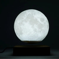 T30 Levitating Moon Lamp Night Light Floating 3D Printing LED Moon Lamp with Wooden Base and Magnetic with 3 Colors