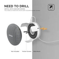 ForGoogle Home Mini Wall Mount Holder Cord Management forGoogle Home Mini Smart Speaker Accessory