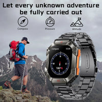 LIGE Outdoor Men Smartwatch Compass Barometer Altimeter GPS Trajectory Outdoor Sport Bluetooth Call 650mAh 2.0'' Smart Watch Men