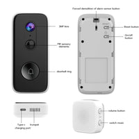 JOOAN Intelligent WiFi Doorbell With Camera Smart Home 3MP WiFi Video Doorbell Outdoor Battery Powered Security Video Intercom