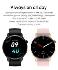 Xiaomi Mijia New Women Bluetooth Call Smartwatch Always Display Time Heart Rate Sports Health Monitoring Music GT4 Smart Watches