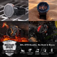 KOSPET TANK T2 Ultra Smart Watch Men Military Smartwatch Women Original Digital Fitness Watches AMOLED AI Voice AOD Bluetooth