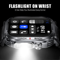 EIGIIS 2024New Smart Watch Men 3ATM Waterproof 2.02"S320B With Compass And LED Flashlight Sports And Fitness Tracking Heart Rate