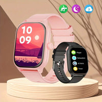 Smart watch with full touch screen, call, message reminder and other functions, suitable for men and women