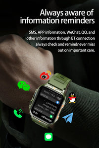 SENBONO New  Men Smart Watch 1.95inch HD Screen Bluetooth Call 24/7 Heart Rate Monitor IP68 100+ Sport Modes Smartwatch for Men