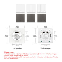 MoesHouse Tuya ZigBee Smart Light Switch with Scene Switch Kit No Neutral Wire No Capacitor Required work with Alexa Google Home