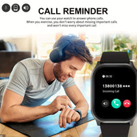 Smart watch, wireless calling/dial, multi-Sport mode, calling reminder and rejection,fitness monitoring, for iPhone/Andriod