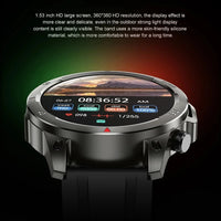 2024 New Bluetooth Calling Men's Smartwatch LED Outdoor Fitness Health Monitoring Smart Watch 360 * 360 HD Waterproof Smartwatch