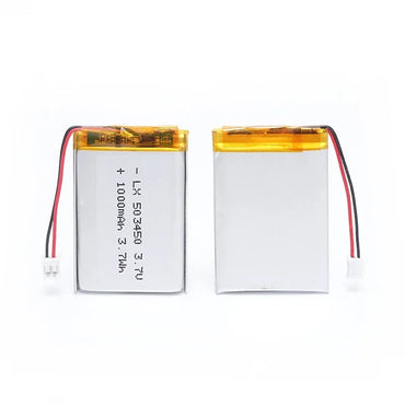 523450/503450 1000mAh 3.7V Polymer Lithium Rechargeable Battery Li-ion Battery PH2.0 2pin for MP5, Smart Watch, Speaker