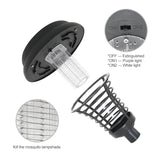 LED Solar Power Mosquito Repellent Bug Zapper Killer UV Lamp Insect Pest Outdoor Garden Lawn Landscape Light