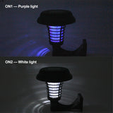 LED Solar Power Mosquito Repellent Bug Zapper Killer UV Lamp Insect Pest Outdoor Garden Lawn Landscape Light