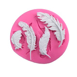 Feather Sugar Silicone Mold Fondant Mold Cake Decorating Tools, Feather Sugar Shape