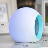 Round Color Light Gradient Alarm Clock Perpetual Calendar Clock, Round Color Light Clock