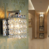 Single Head Creative Simple Modern Bedroom Living Room Aisle Corridor Crystal Wall Lamp with 5W LED Light Source