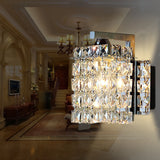 Single Head Creative Simple Modern Bedroom Living Room Aisle Corridor Crystal Wall Lamp with 5W LED Light Source