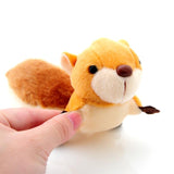 Squirrel Plush Toy Stuffed Animal Keychain Doll Key Ring Bag Pendant with Sucker Plush Keychains Toys (Brown), Squirrel