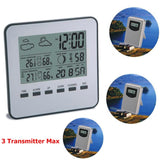 Wireless Indoor And Outdoor Temperature And Humidity Meter Alarm Clock, Wireless