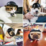 Pet Helmet Locomotive Lelmet Dog Cat Accessories, S, M