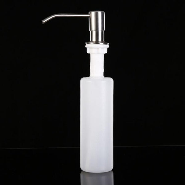 Stainless Steel Sink Soap Dispenser Sishwashing Liquid Hand Soap Bottle, Sink Soap Dispenser Bottle