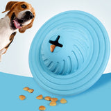 Pet Dog Leak Food Ball Rubber Multifunctional Dog Toy, Gray, Blue