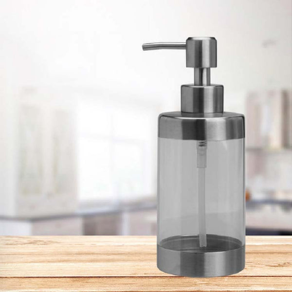 Stainless Steel Hand Soap Dispenser Disinfectant Hand Sanitizer Bottle, 350ml