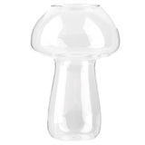 Mushroom Shaped Glass Vase Terrarium Bottle Container Flower Home Table Decoration