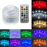 IP68 Waterproof Remote Control Diving Decoration Lamp 5050 SMD LED Multi Colored Light Bulb Submersible RGB LED Light Party Lamp