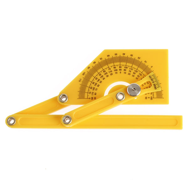 Template Tool Protractor Instrument Measuring Arm Ruler 180 Degree Woodworking Ruler, 180 Degree Ruler