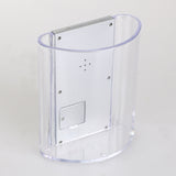 Transparent Desk Clock Pencil Holder Removable Desktop Table Digital Clock