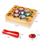 Wooden Beehive Games Montessori Early Childhood Education Color Cognition Toy