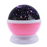 Stars Starry Sky LED Battery USB  Night Light Projector Luminaria Moon Novelty Table Night Lamp for Children, Blue, Pink, Purple