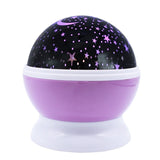 Stars Starry Sky LED Battery USB  Night Light Projector Luminaria Moon Novelty Table Night Lamp for Children, Blue, Pink, Purple