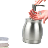 Stainless Steel Lotion Bottle Hand Soap Dispenser Hand Sanitizer Bottle, 390ml