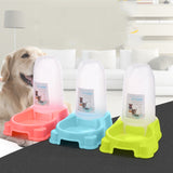 Pet Dual Purpose Automatic Water Dispenser Dog Bowl Dog Cat Universal, Blue, Pink, Green