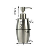 Stainless Steel Soap Dispenser Oval Hand Sanitizer Bottle, SH158