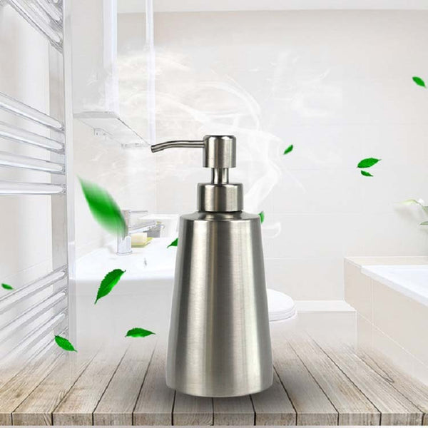 Stainless Steel Dishwashing Liquid Bottle Hand Sanitizer Bottle Manual Soap Dispenser, SH104