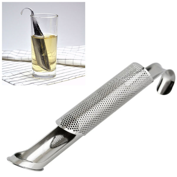 Stainless Steel Tea Strainer Amazing Tea Infuser Pipe Design Touch Feel Good Holder Tool Tea Spoon Infuser Filter, Pipe Shape