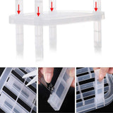 Tableware Dish Stacking Drain Rack Translucent Plastic Kitchen Storage Rack