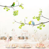 Fresh Branches Birds Wall Sticker Living Room TV Sofa Background Decoration, Fresh Branches Birds