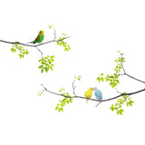 Fresh Branches Birds Wall Sticker Living Room TV Sofa Background Decoration, Fresh Branches Birds