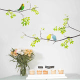 Fresh Branches Birds Wall Sticker Living Room TV Sofa Background Decoration, Fresh Branches Birds