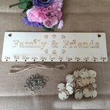 Wooden DIY Festival Special Date Reminder Plan Plaque Decoration, DIY Festival Special Date Reminder