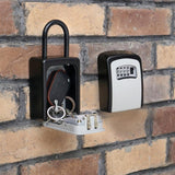 Safty Key Lock Box Combination Portable Aluminium Alloy Key Safe Box Security Key Holder Secure Box, Security Key Holder