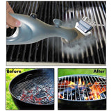 Outdoor Stainless Steel Grill Cleaner Brush BBQ Accessories Cooking Tools, Size: 10.5x9x36.5cm, Grill Cleaner Brush