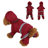 Waterproof Jacket Clothes Fashion Pet Raincoat Puppy Dog Cat Hoodie Raincoat, XS, S, M, L, XL, XXL