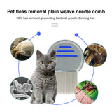 Pet Comb Dog Flea Cleaning Comb Stainless Steel Threaded Needle Comb Removal Beauty Products