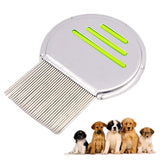 Pet Comb Dog Flea Cleaning Comb Stainless Steel Threaded Needle Comb Removal Beauty Products