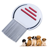 Pet Comb Dog Flea Cleaning Comb Stainless Steel Threaded Needle Comb Removal Beauty Products