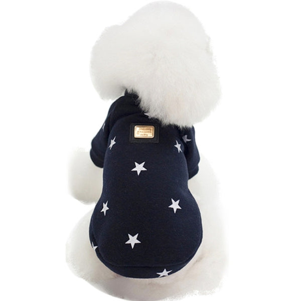 Pet Fall and Winter Five-pointed Star Pattern Sweater Pet Warm Clothes, S, M, L, XL, XXL