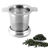 Tea Infuser Stainless Steel with Lid as Drip Tray Tea Strainer, Stainless Steel Tea Infuser